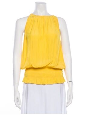 Ramy Brook Yellow Halter Top